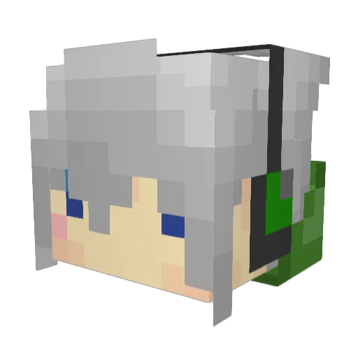 cooler_void Minecraft avatar head, 3D render