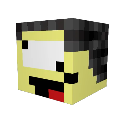coolestrulest Minecraft avatar head, 3D render