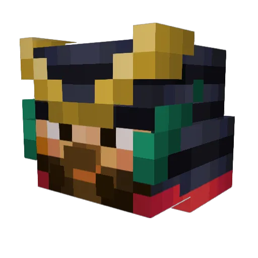 coolfrogs322 Minecraft avatar head, 3D render