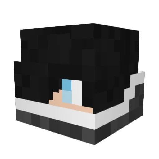 coolgameing Minecraft avatar head, 3D render