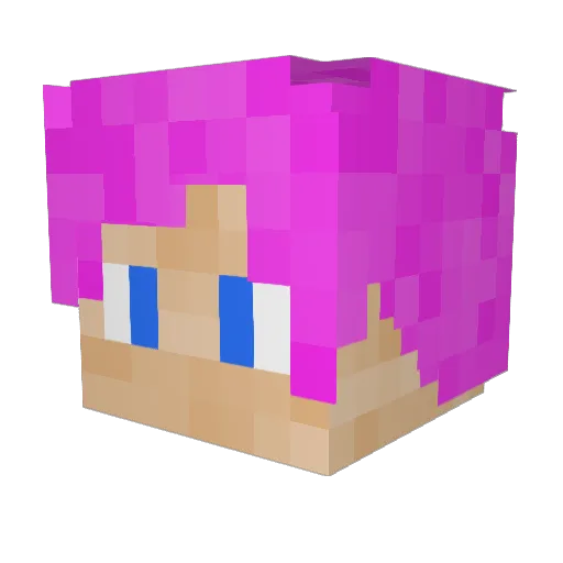 coolgamercopy Minecraft avatar head, 3D render