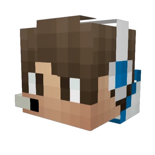 coolgt_official Minecraft avatar head, 3D render