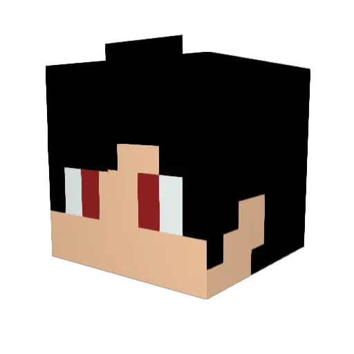 coolguigui222 Minecraft avatar head, 3D render