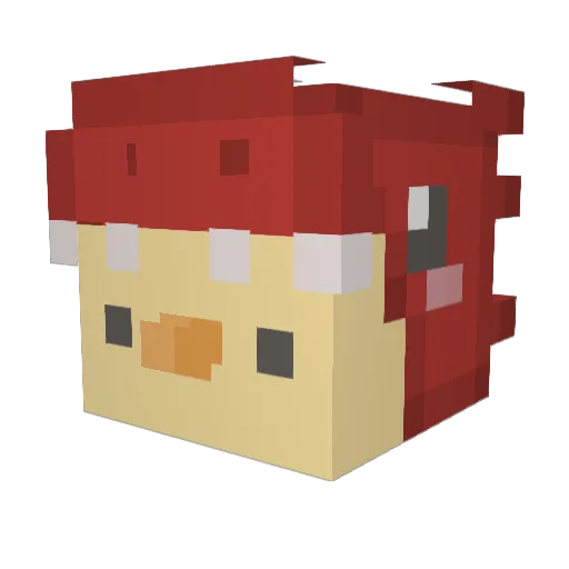 coolguycps Minecraft avatar head, 3D render