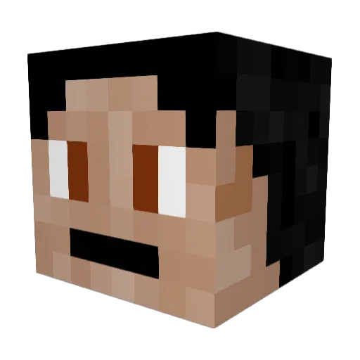coolguynxt2u Minecraft avatar head, 3D render