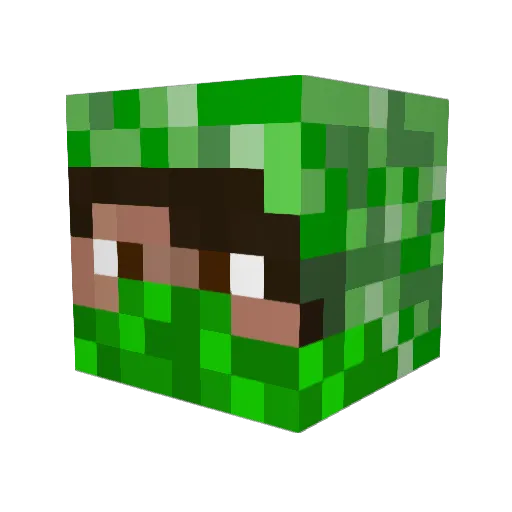 coolguypreston Minecraft avatar head, 3D render