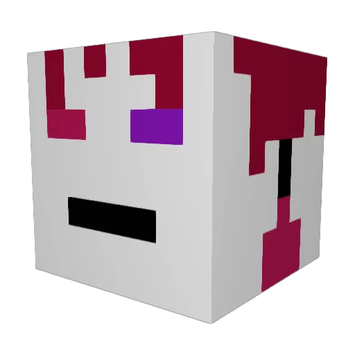 coolharlo Minecraft avatar head, 3D render