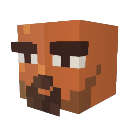 cooliajoolia Minecraft avatar head, 3D render