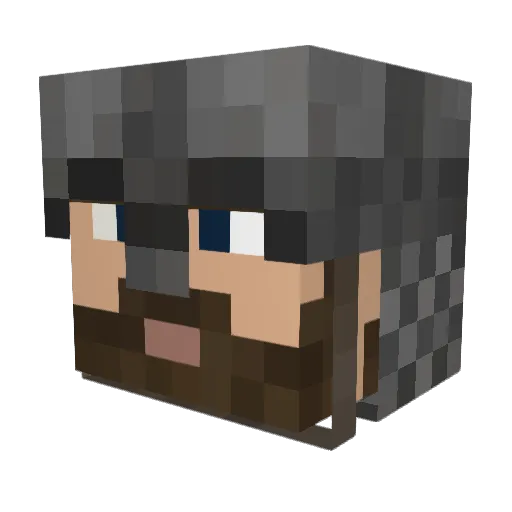 coolie_kb Minecraft avatar head, 3D render