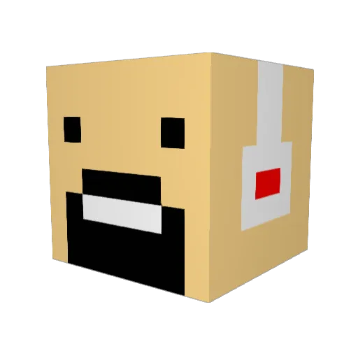 coolio755 Minecraft avatar head, 3D render