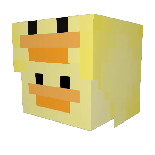 cooljanel Minecraft avatar head, 3D render