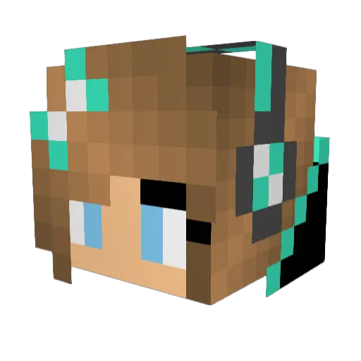 cooljester Minecraft avatar head, 3D render