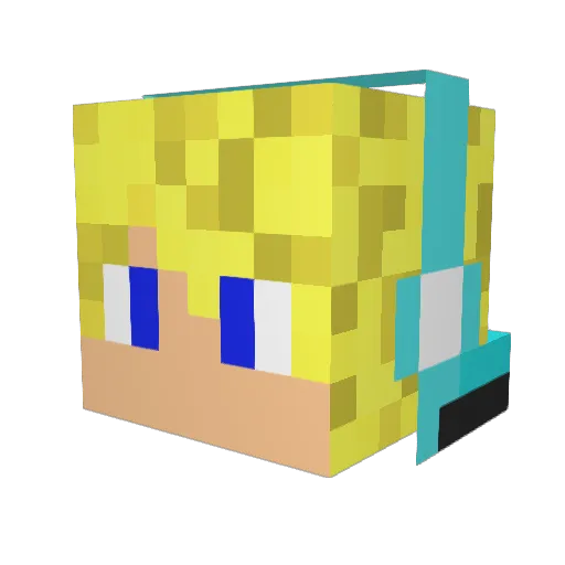 coolkidJTK Minecraft avatar head, 3D render