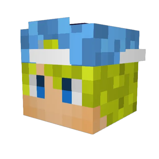 coolkidethan Minecraft avatar head, 3D render