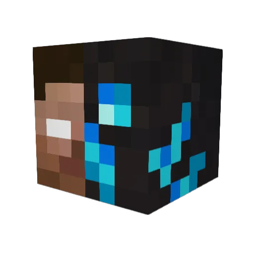 coolkids800 Minecraft avatar head, 3D render