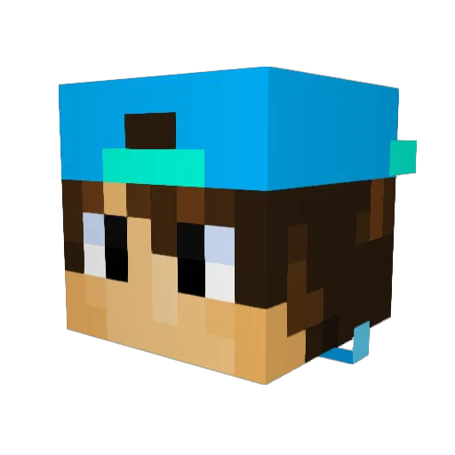 coollandon7 Minecraft avatar head, 3D render