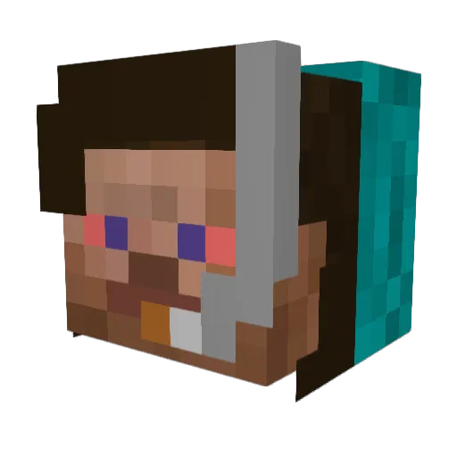 coolman420 Minecraft avatar head, 3D render