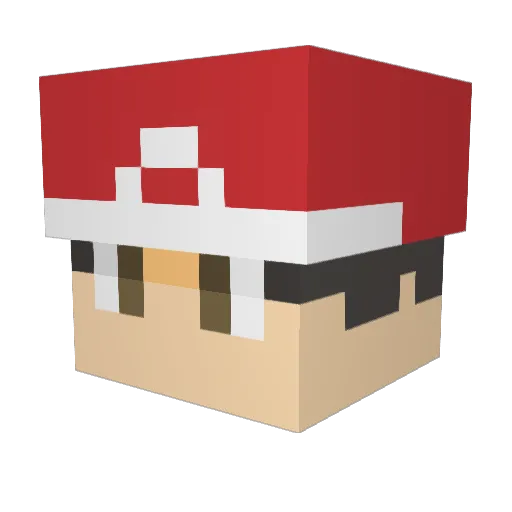 coolmanhh Minecraft avatar head, 3D render