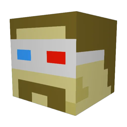 coolmanlambo Minecraft avatar head, 3D render