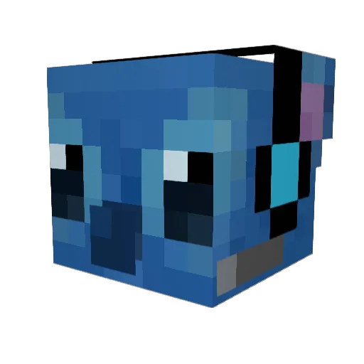 coolmiki3 Minecraft avatar head, 3D render