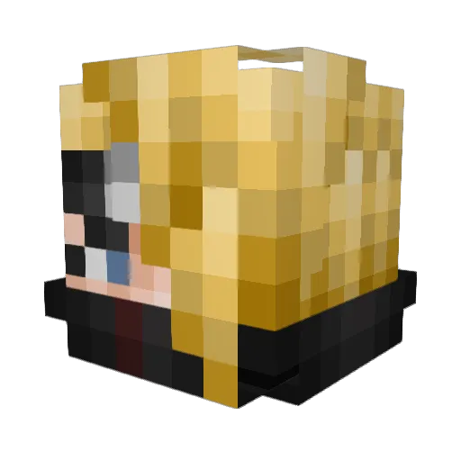 coolminecrafty Minecraft avatar head, 3D render