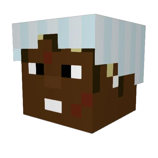 coolmintzyn18 Minecraft avatar head, 3D render