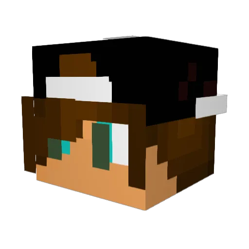 coolpaulo43 Minecraft avatar head, 3D render