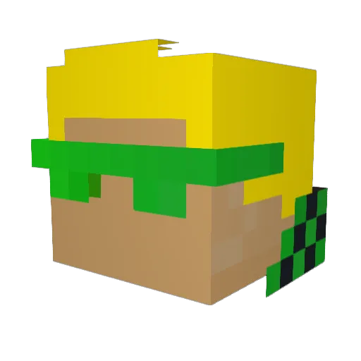 coolpotatodude26 Minecraft avatar head, 3D render