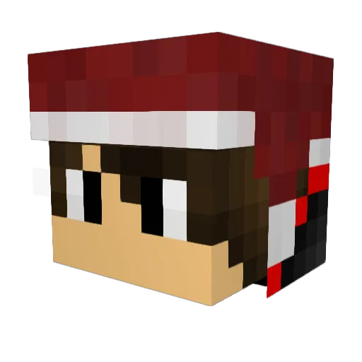 coolrash Minecraft avatar head, 3D render
