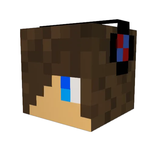 coolred316 Minecraft avatar head, 3D render