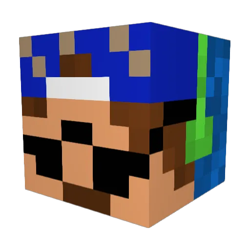 cools1977 Minecraft avatar head, 3D render