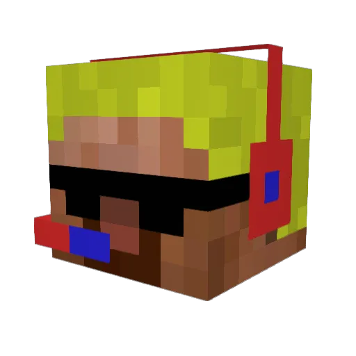 coolsam129 Minecraft avatar head, 3D render