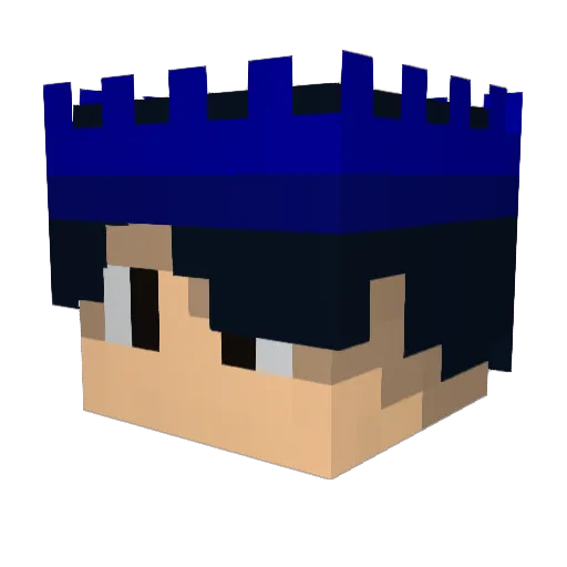 coolshahe1 Minecraft avatar head, 3D render