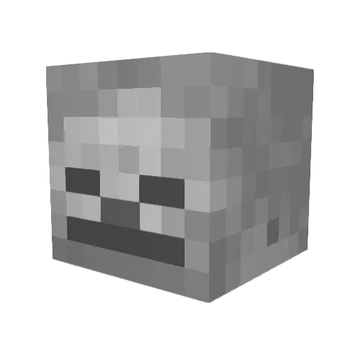 coolskelet0n Minecraft avatar head, 3D render
