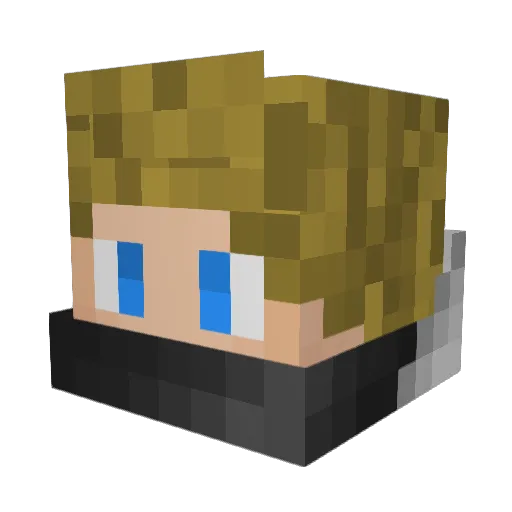 coolslush14LP Minecraft avatar head, 3D render