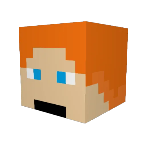 coolspeedway Minecraft avatar head, 3D render