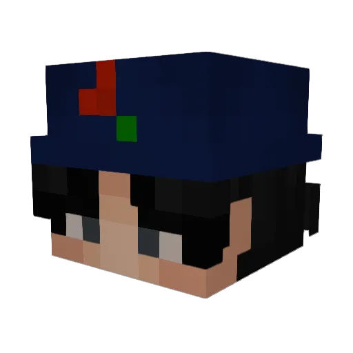 coolstorybaerbob Minecraft avatar head, 3D render