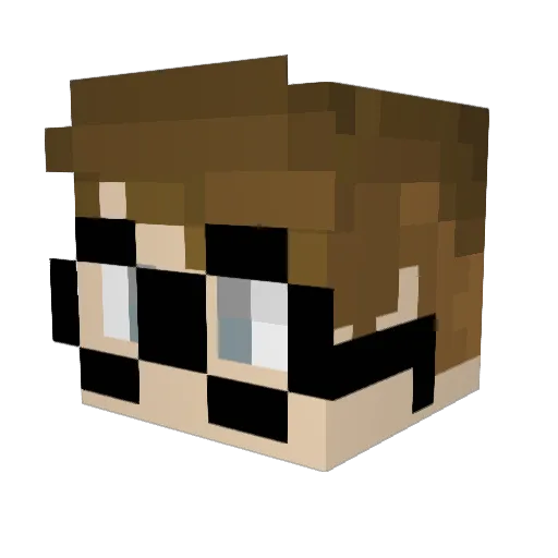 cooltalldad Minecraft avatar head, 3D render
