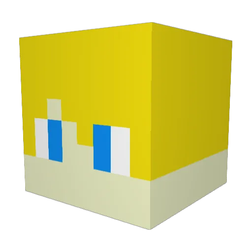 cooltareb Minecraft avatar head, 3D render