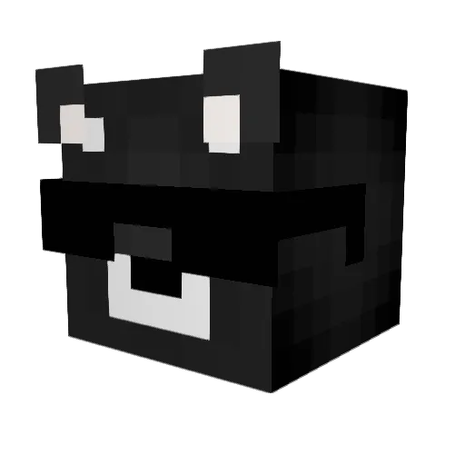 coolw0lf Minecraft avatar head, 3D render
