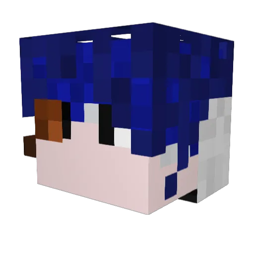 coolzenboss Minecraft avatar head, 3D render