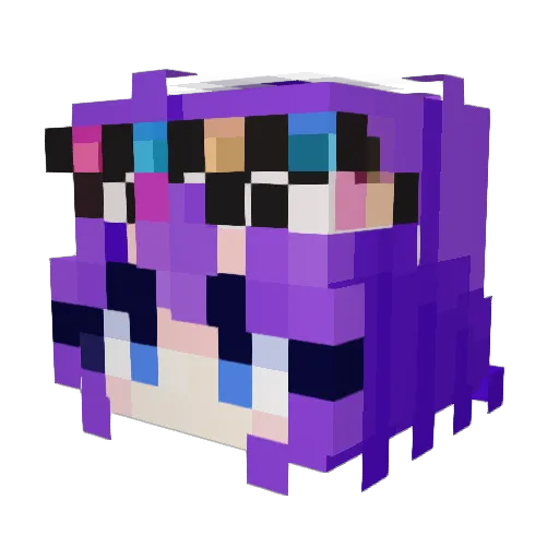 coompuetr Minecraft avatar head, 3D render