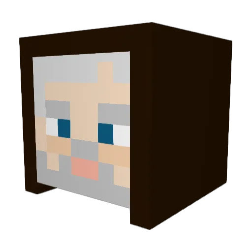 cooper1355 Minecraft avatar head, 3D render