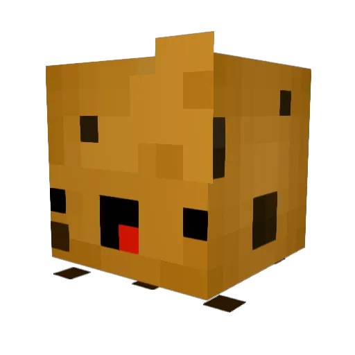 cooqi Minecraft avatar head, 3D render