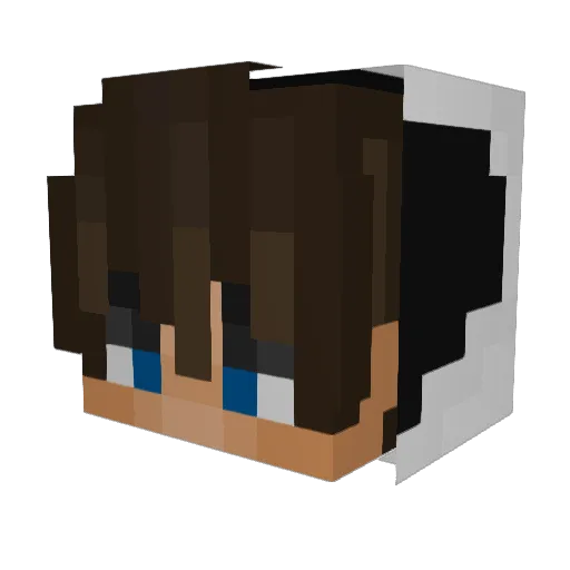 copXS Minecraft avatar head, 3D render