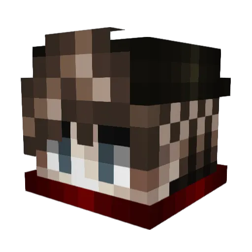 copenhagen80 Minecraft avatar head, 3D render