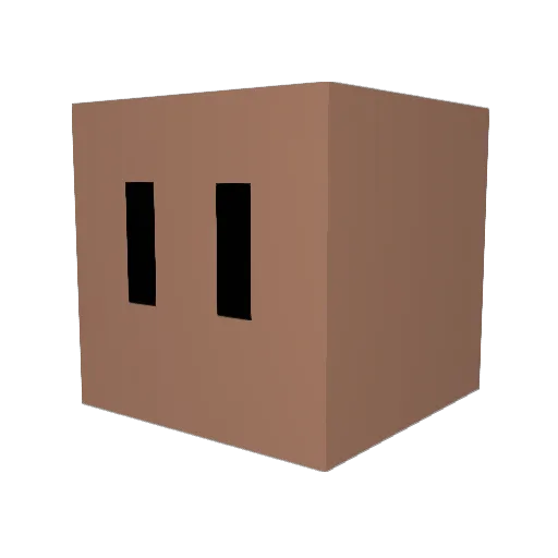 copenim Minecraft avatar head, 3D render