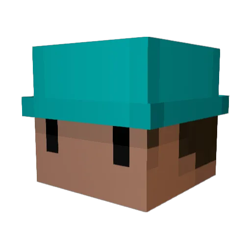 cophi Minecraft avatar head, 3D render