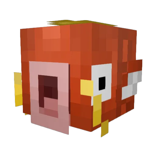 copiak Minecraft avatar head, 3D render