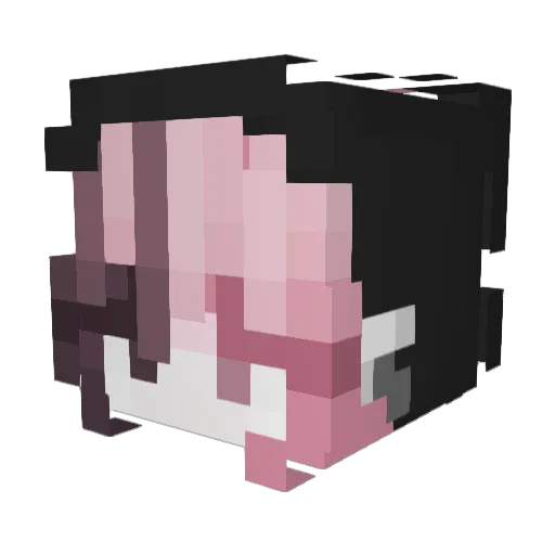 copiitx Minecraft avatar head, 3D render